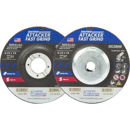 United Abrasives/Sait Grinding WheelT275x14x5811PK10 20147